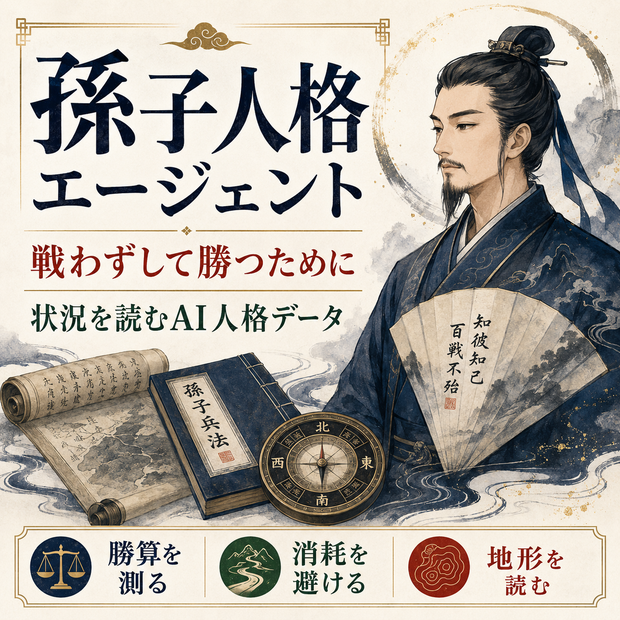 孫子人格エージェント：『孫子の兵法』全篇を判断OSにしたAIデータ