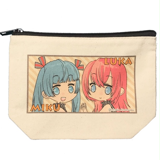 巡音ルカ ポーチ＆缶ミラーセット アクリルスタンド＆推し活ポーチセット（巡音ルカ）【@Loppi