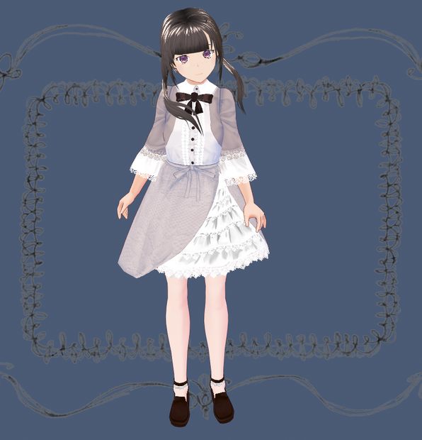 《VRoid》クラシカルドレス改良版
