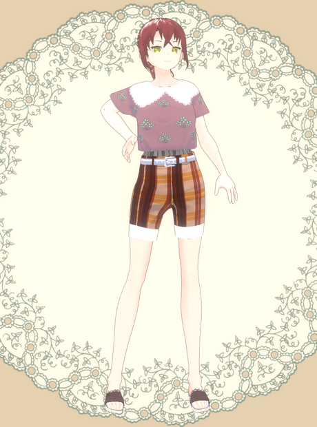 《Vroid》ミニＴパンツセット