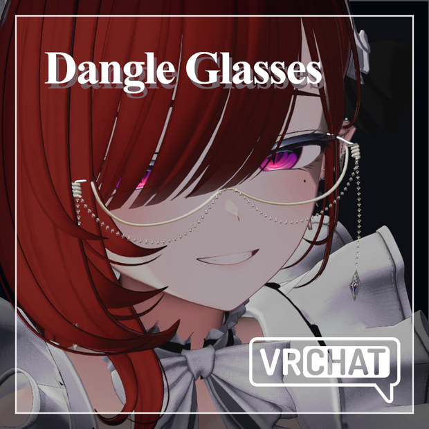 【VRChat】Dangle Glasses【MA対応】