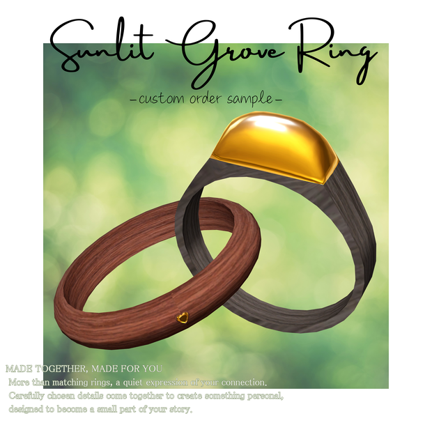 【無料/VRChat】Sunlit Grove Ring - custom order sample vol.2 -