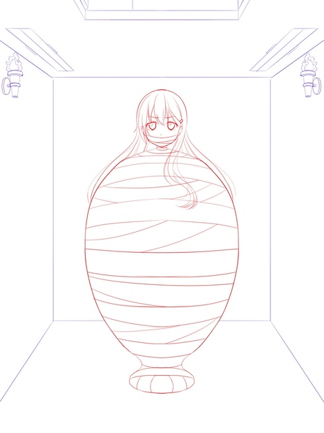 リクエスト絵 砂埋めになる鈴谷と鹿島 Atemoji Booth