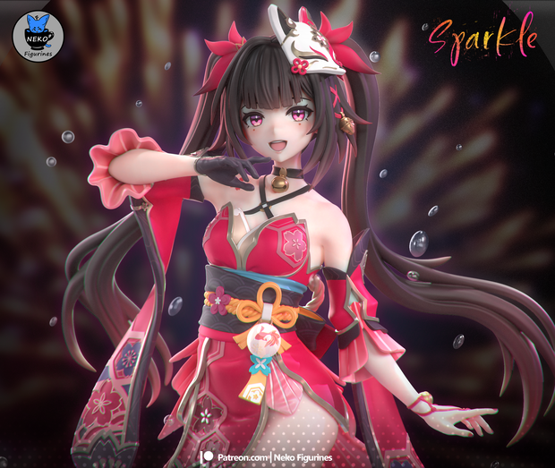 花火 Sparkle 崩壊：スターレイル (3Dプリント用STLデータ)