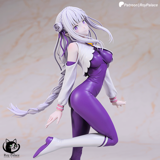 Emilia - Re:Zero - Figure for 3D Printing