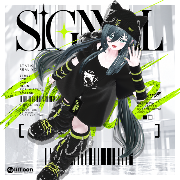 🎉 ~10/2 SALE 中｜16アバター対応｜𝐒𝐈𝐆𝐍𝐀𝐋 𝟒𝟎𝟐 👻🖤