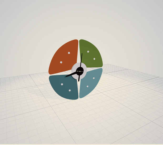 3d  時計