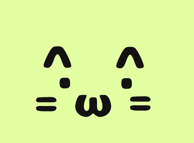 【Live 2D】 顔文字 猫 VTube Studio用 Vtuber アバター