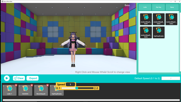 Dance Mixer Beta ダンス・ミキサー VMD 輸出