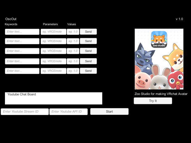 VRChat OSC for Youtube Livestream Chat Control