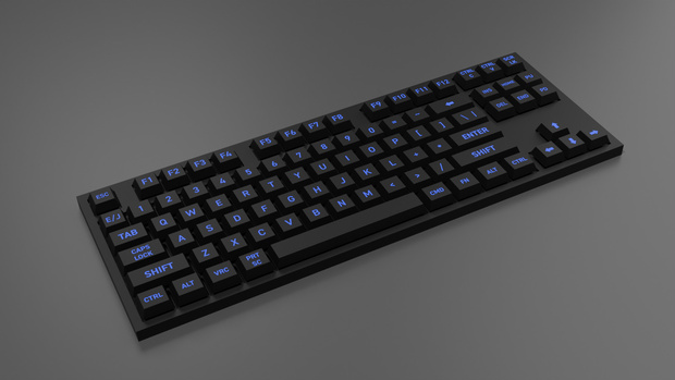 3Dモデル　80％キーボード