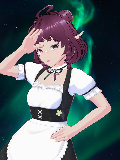 Free Model "Galaxy Maid" for Vtubers or Vstreamers
