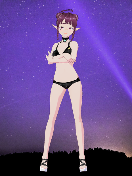 Free Model "Galaxy Summer" for Vtubers or Vstreamers