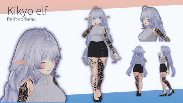 kikyo elf vrchat avatarz [pc only]