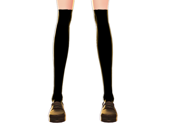 【無料】Vroid用_黒ソックス