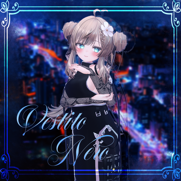 【マヌカちゃん対応】Vestito Nero【Modular Avatar対応】