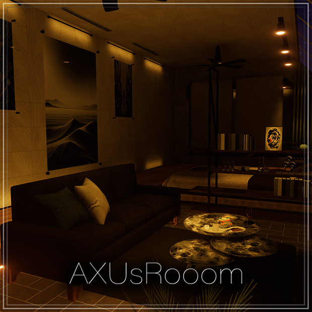 【VRChat向け販売ワールド】AXU_s_Room【Light Volume対応】