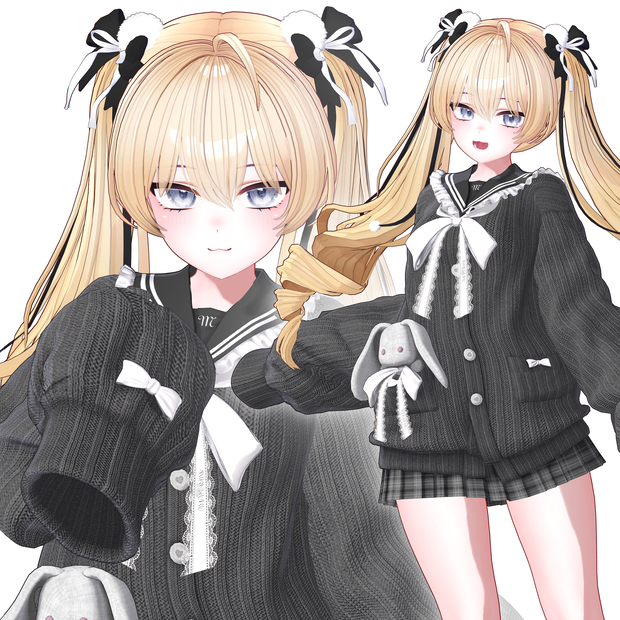 Snow Drill Twintails