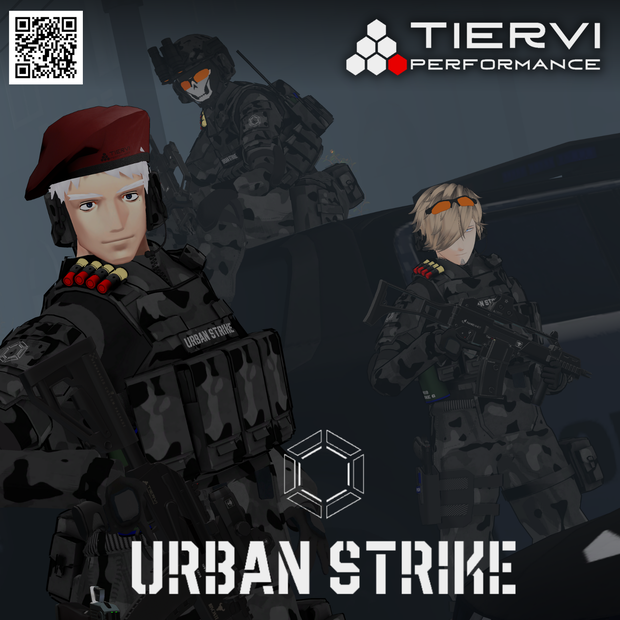 【VRChat向け】男性アバター向け兵士素体 "URBAN STRIKE"