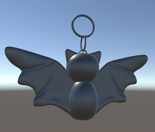 메탈릭 박쥐 키링 | Metal batskeyring