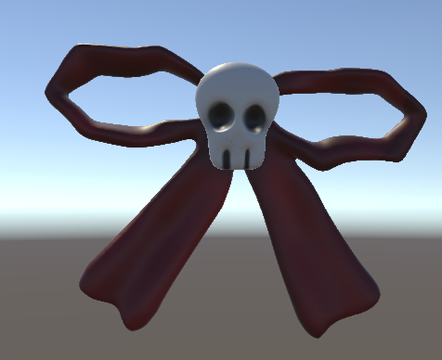 고딕 해골 리본 | Gothic skull ribbon