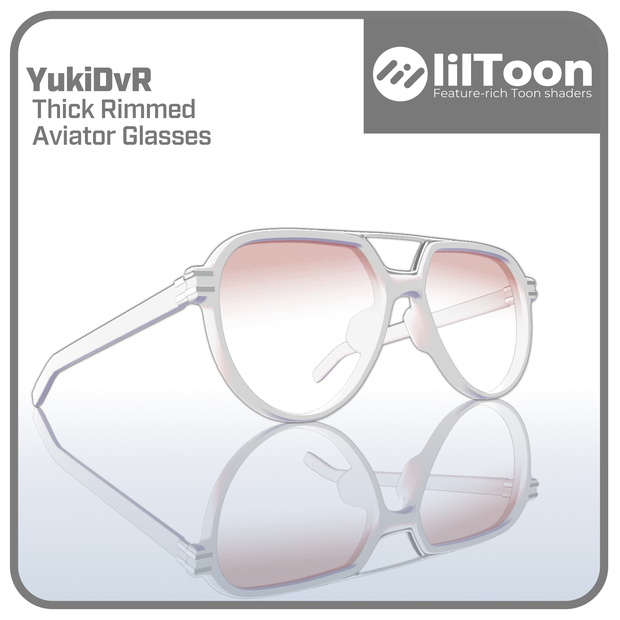 Thick Rimmed Aviator Glasses