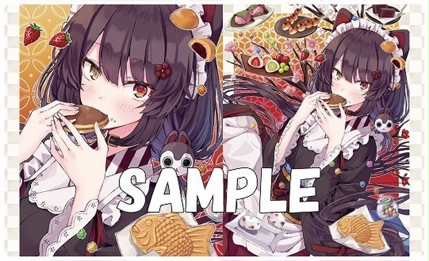 にじさんじ 戌亥とこ 着物 猫耳 B ミッドナイトブルー プレイマット にじさんじ 戌亥とこ 着物 猫耳 B ミッドナイトブルー プレイマット にじ