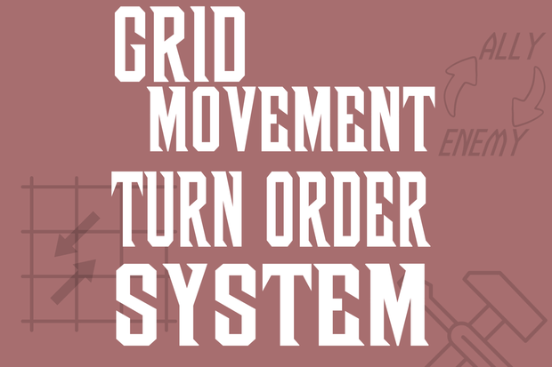 Unity用 グリッド移動＆ターン順システムアセット "Grid Movement & Turn Order System"