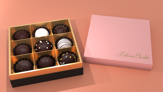 チョコレートボックス Blenderファイル