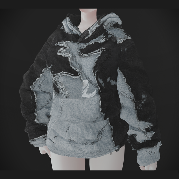 RIPPED HOODIE 森羅 - Shinra