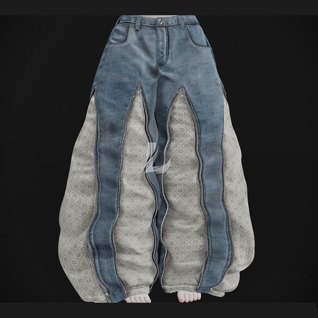BAGGY ZIPPER JEANS 森羅 - Shinra