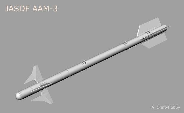 JASDF AAM-3 空対空ミサイル　(2発セット)＿Ver3.0