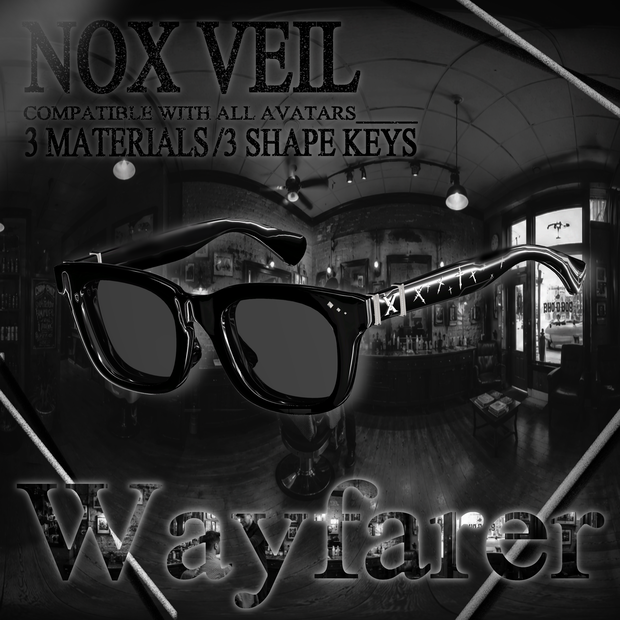 Wayfarer sunglasses【NOX VEIL】全アバター対応
