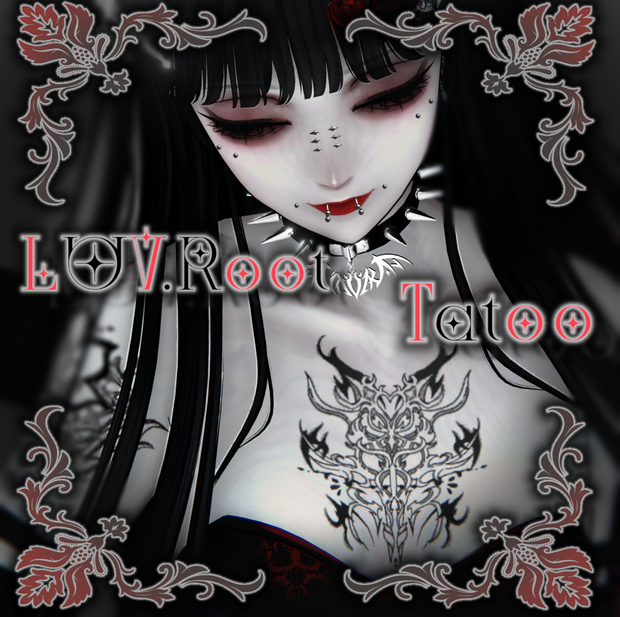 ︎【期間限定無料】✦︎LUVRoot_Tatoo☦︎︎【VRC】