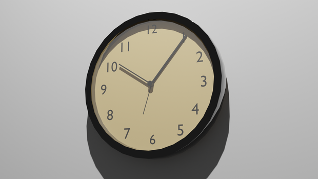 壁掛け時計『blender3Dモデル』