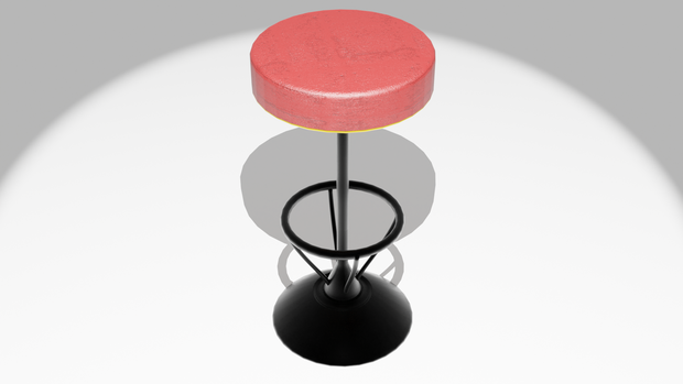 とあるBARの椅子『Blender3Dモデル』