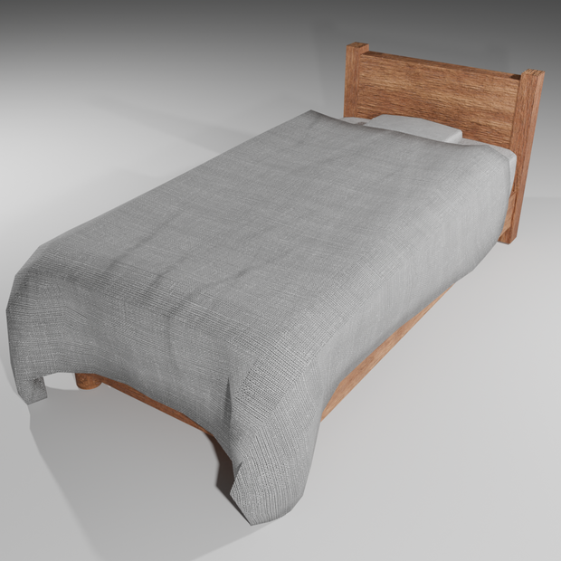 ベッド『Blender3Dモデル』