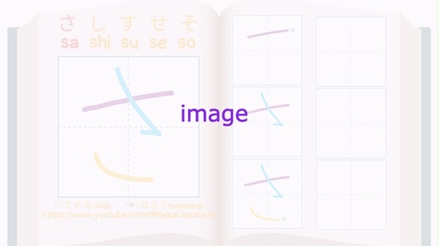 SA row さしすせそ -Writing practice worksheet- ひらがなをかいてみよう ...