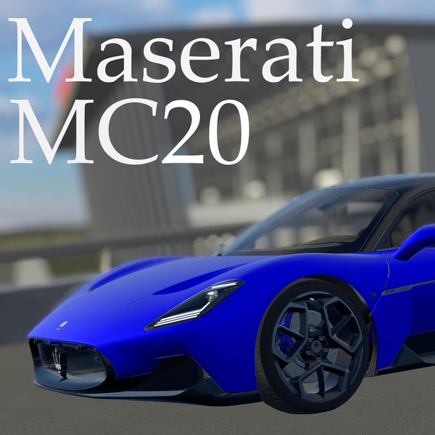 【車/saccflight対応/走行可能車両】Maserati-MC20 【VRChat想定】