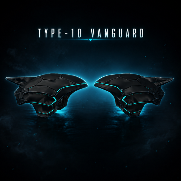 【公開記念セール】【VRChat想定】Type-10 “Vanguard” - 浮遊式ショルダーユニット -【3Dアクセサリー】
