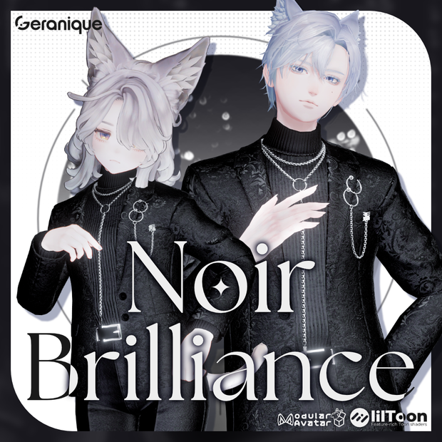 【13アバター対応: 衣装】Noir Brilliance