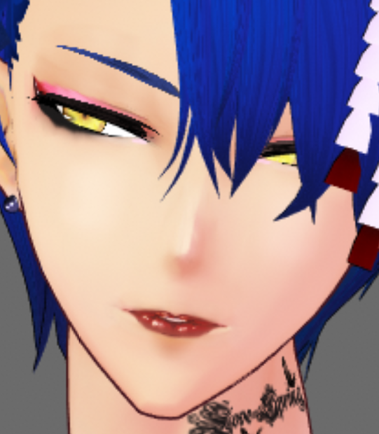 【VRoid】花魁風なメイク【無料男性用メイク】
