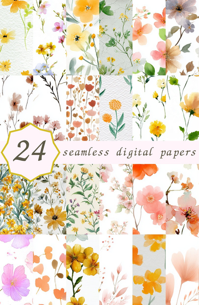 ゴールデンメドウの小花柄24種｜DitsyFlorals Vol.3 GoldenMeadow