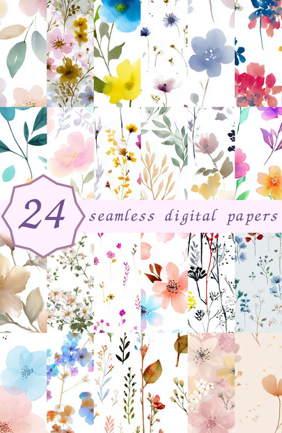 ワイルドブルームの小花柄24種｜DitsyFlorals Vol.7 WildBloom
