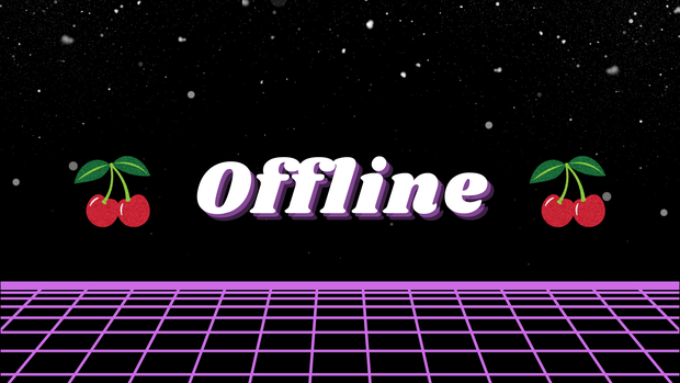 TWITCHのオフライン画像🍒