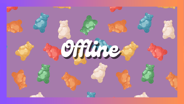TWITCHのオフライン画像🍭