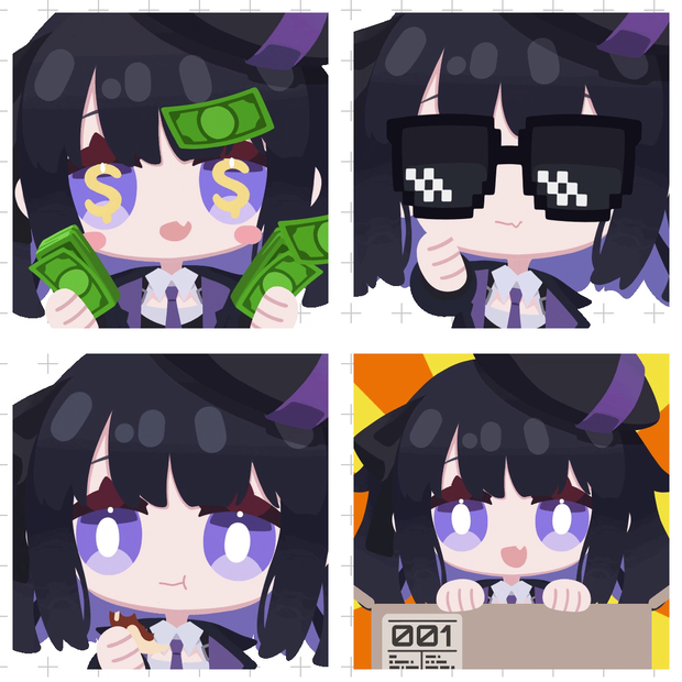 【Live2D】Mk.1 Chibi Model Type-H2 + 50 Animated Emotes Set