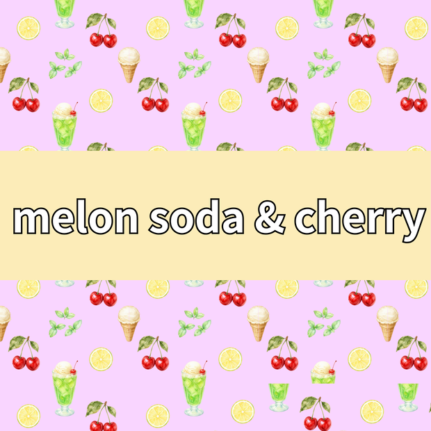 melon soda & cherry　パステルピンク