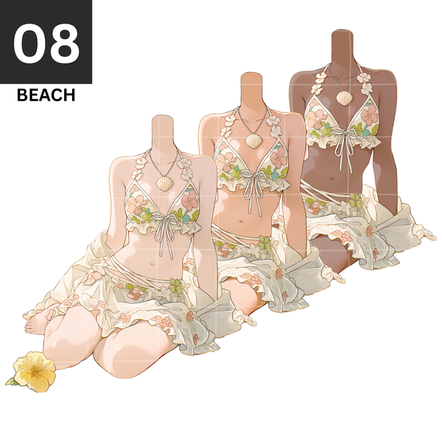 08 - ON THE BEACH | Vts | VTuber向け | Vtuber Asset