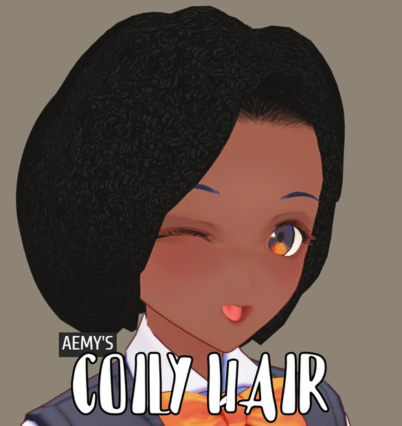 Aemy's Coily Hair - Tight curls for natural VRoid hair